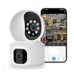 Dual Lens WiFi IP 360° Camera 4MP AI (FW-DUO4MP) – Indoor Security (White)